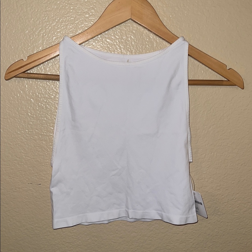FP Movement by Free People White Crop Top